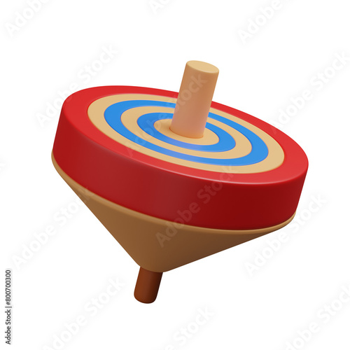 Foto 3d render  wooden toy illustration