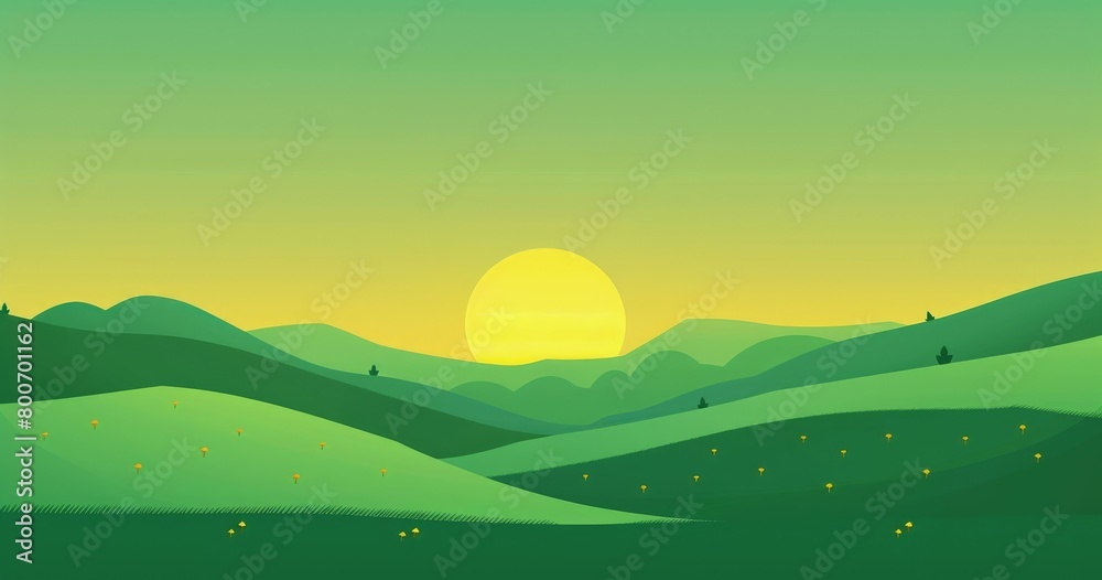simple green and yellow abstract design background