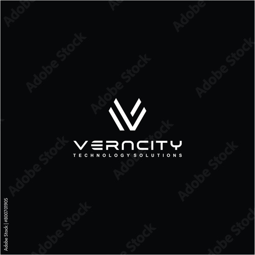 logo v line simple