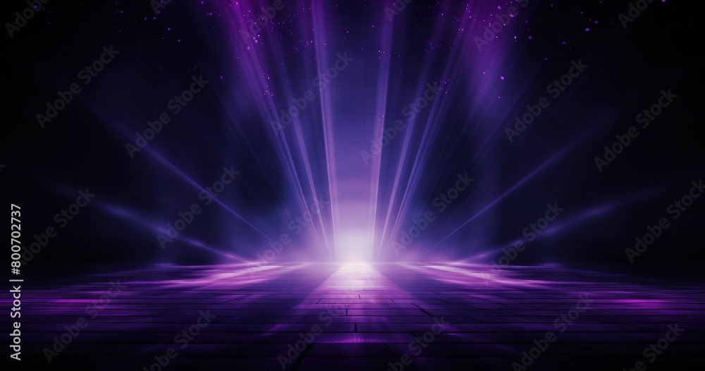 vibrant purple beams and dots art background