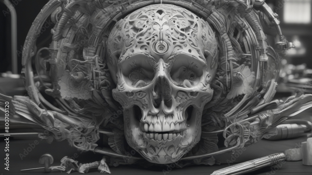 statue of a person skull graphics statue of a person skull graphics