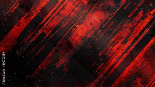 high contrast red and black grunge stripes background photo