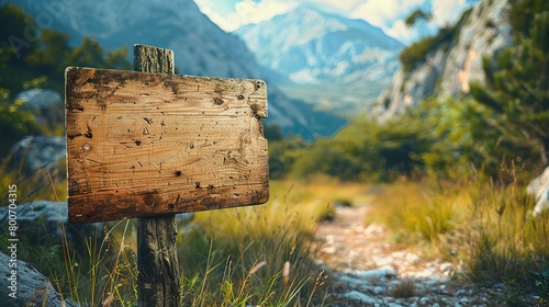 Trailblazing Horizons: Village Path Signpost Mock-Up