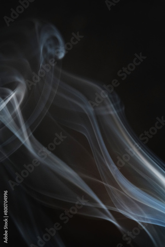 Abstract of smoke on black background