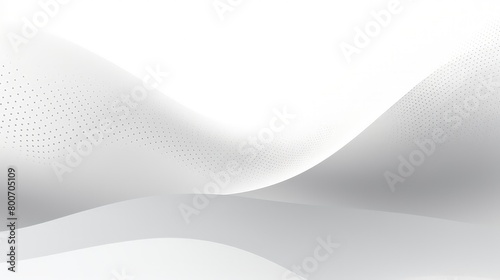 minimalist white waves with gray dot accents photo