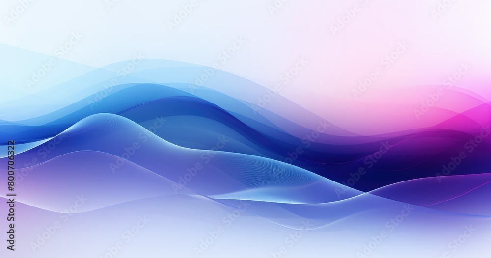soft gradient waves in purple blue pink