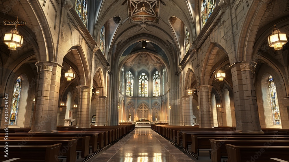 Cathedral interior architecture