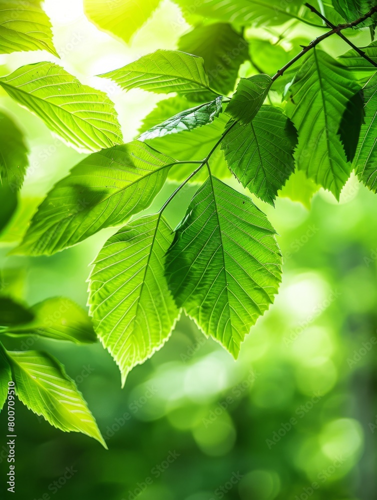 green leaves background