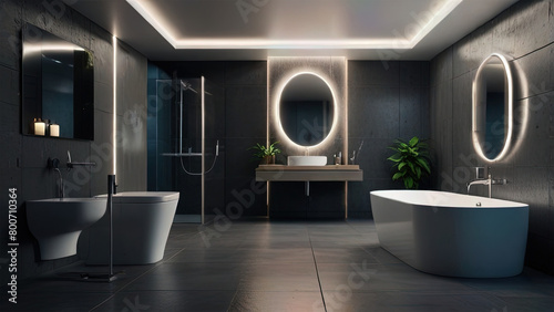 bathroom mockup of the future