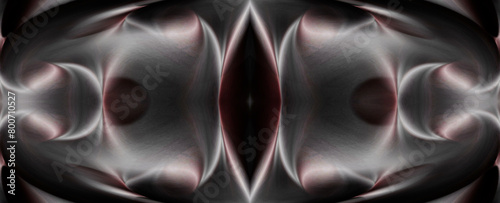 Abstract satin folds silver red grapphic art photo