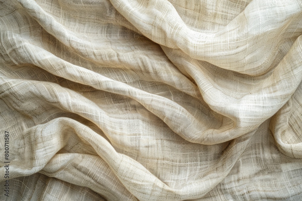 Natural linen texture as background - generative ai Natural linen texture as background - generative ai