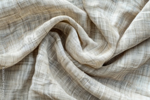 Natural linen texture as background - generative ai