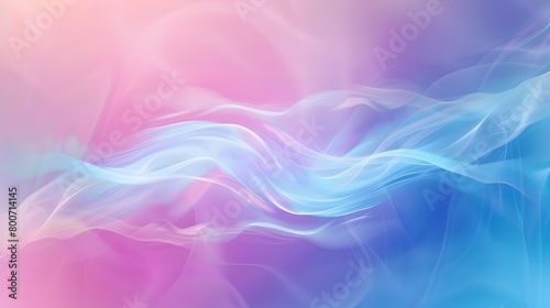 Abstract Wave Background of Light Pink and Blue