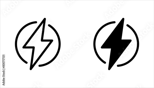 Renewable energy icon set. vector illustration on white background.