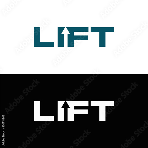 LIFT set ,LIFT logo. L I F T design. White LIFT letter. LIFT, L I F T letter logo design. Initial letter LIFT letter logo set, linked circle uppercase monogram logo. L I F T letter logo vector design.