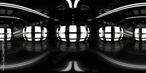 12K HDRI ABSTRACT, PANORAMA, SPHERICAL, ENVIRONMENT, BLACK BACKGROUND, LED AND NEON LIGTH MODERN.