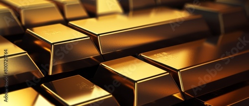High contrast image of shiny gold bars on a textured steel surface, symbolizing strength and durability,