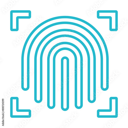 Fingerprint Scanner Icon