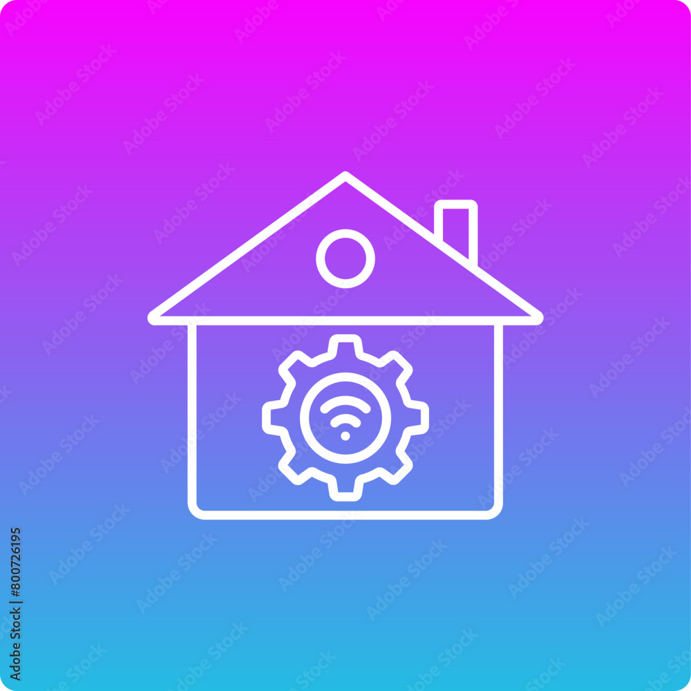 Obraz premium Home Automation Icon