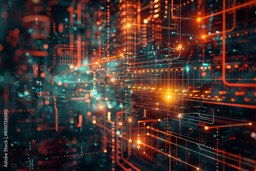 Digital Transformation, System Engineering and Programming Abstract Background AI Generated Illustration Digital Transformation, System Engineering and Programming Abstract Background AI Generated Illustration