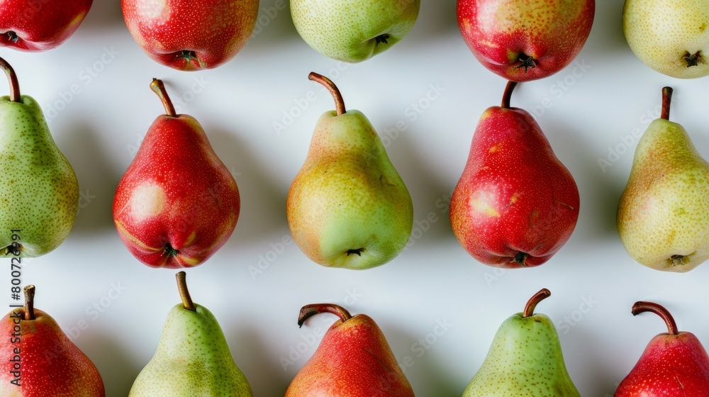 Green and red pears generative ai Green and red pears generative ai