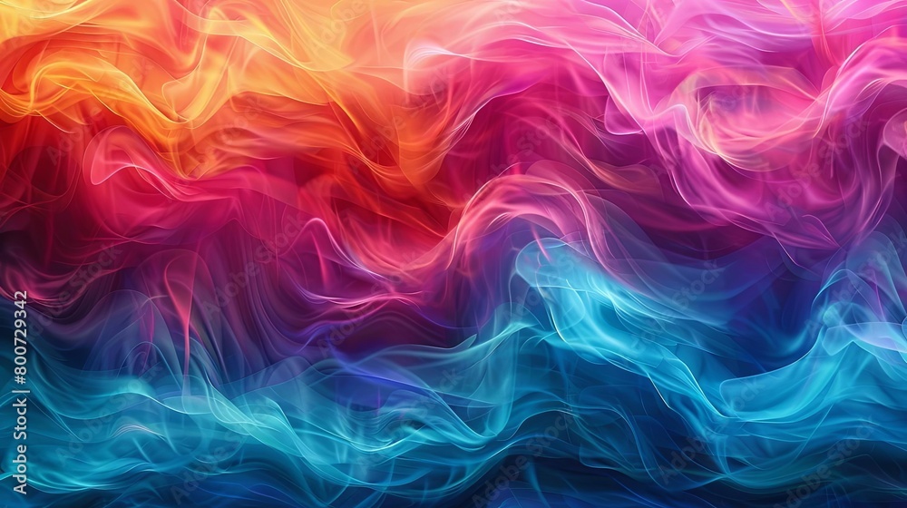 a colorful abstract background featuring a red, yellow, green, blue, and purple color scheme