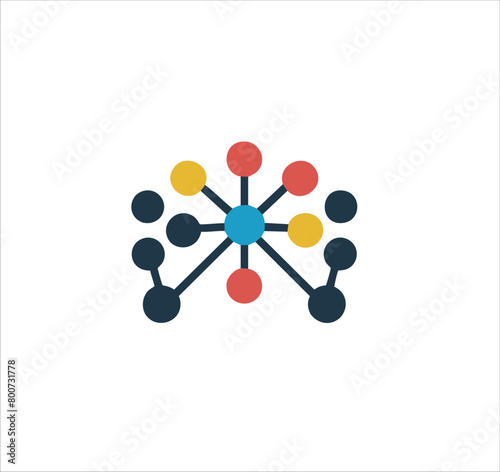 Network Map Icon for Marketing Connections