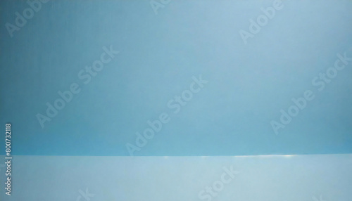パステルブルーの部屋。奥行きのある水色の空間。無地素材。レイアウト。Pastel blue room. A deep light blue space. Plain material. layout.