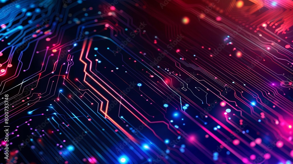 a colorful array of neon lights illuminate the scene, creating a mesmerizing ambiance