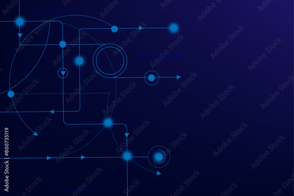 vectors Abstract connecting lines and dots., Social networking, network connection and global communication technology background vectors Abstract connecting lines and dots., Social networking, network connection and global communication technology background