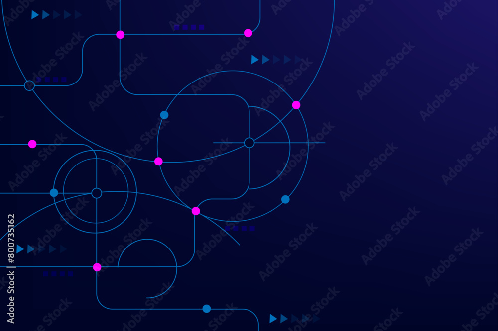 Vectors Abstract geometric with connected lines and dots. Digital communication technology concept background, Global network connection, social networking, big data visualization. Vectors Abstract geometric with connected lines and dots. Digital communication technology concept background, Global network connection, social networking, big data visualization.