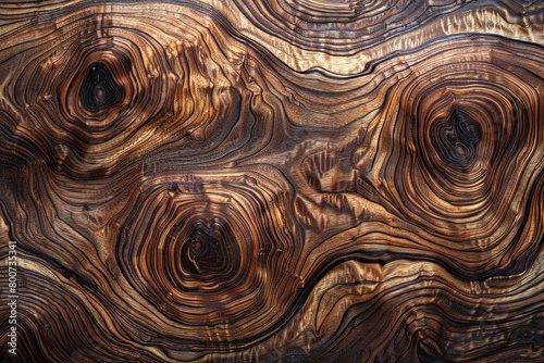 Natural Beauty of Walnut Wood: Decorative Surface Background for Furniture Design