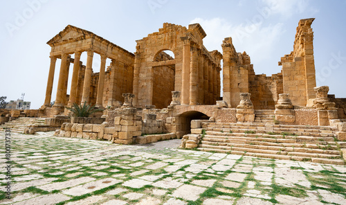 Roman Forum of Sufetula - Capitoline Temples of Sufetula. Tunisia photo