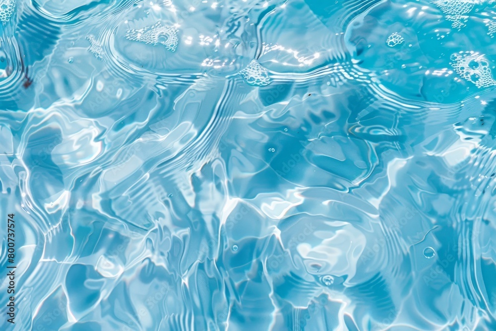 Turquoise water with bubbles