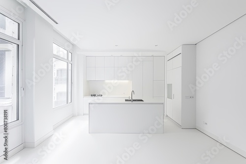Minimalistic White Room  Space  Light  and Contemporary Architecture