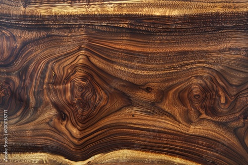 Decorative Walnut Wood Surface with Brown Tones featuring Natural Tree Design