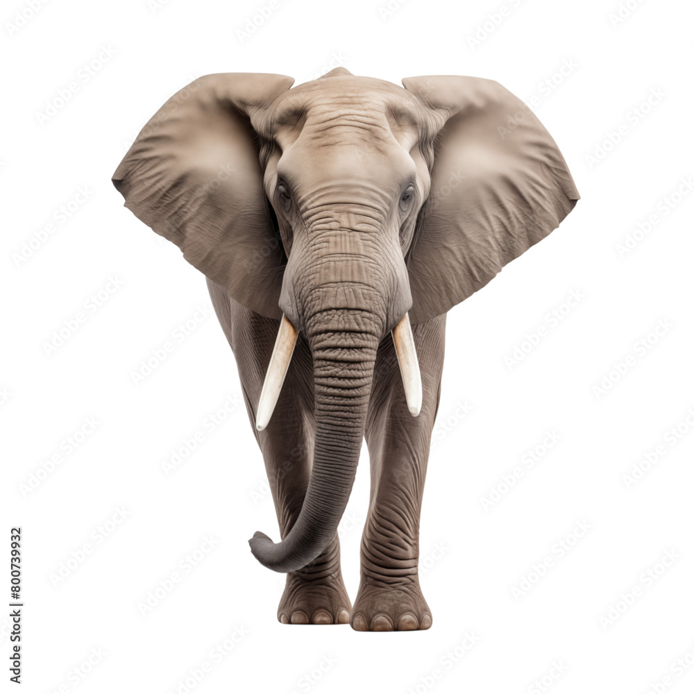 Elephant isolated on transparent background