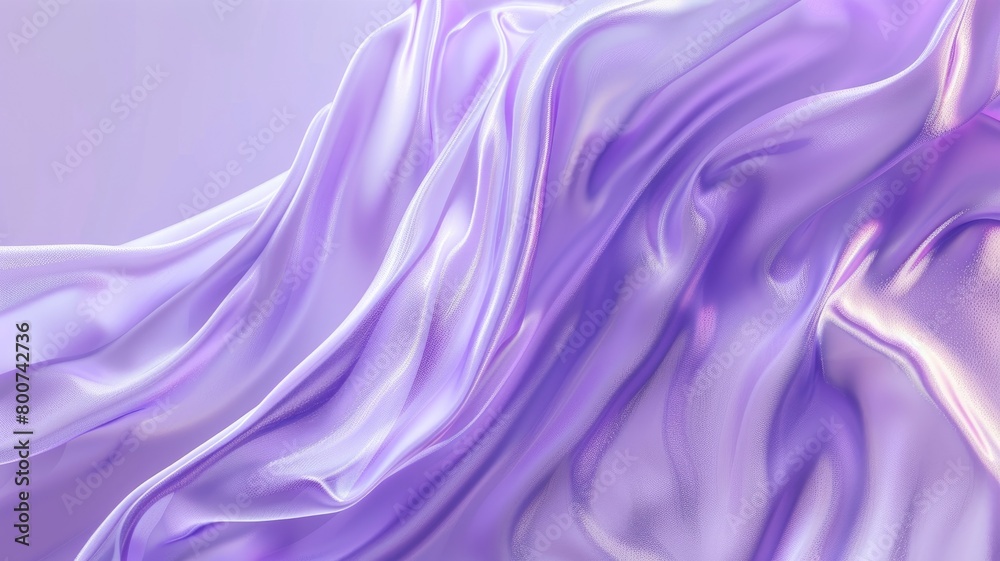 Silky purple fabric with smooth waves and folds Silky purple fabric with smooth waves and folds