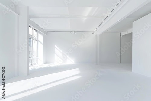 White Light Elegance: Modern Minimalist Photography Studio and Gallery