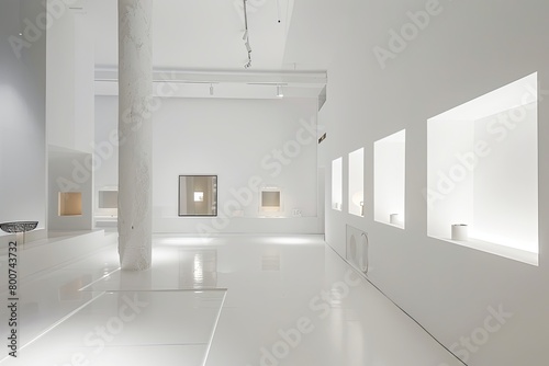 White Showcase: Contemporary Design in Minimalist Studio Apartment