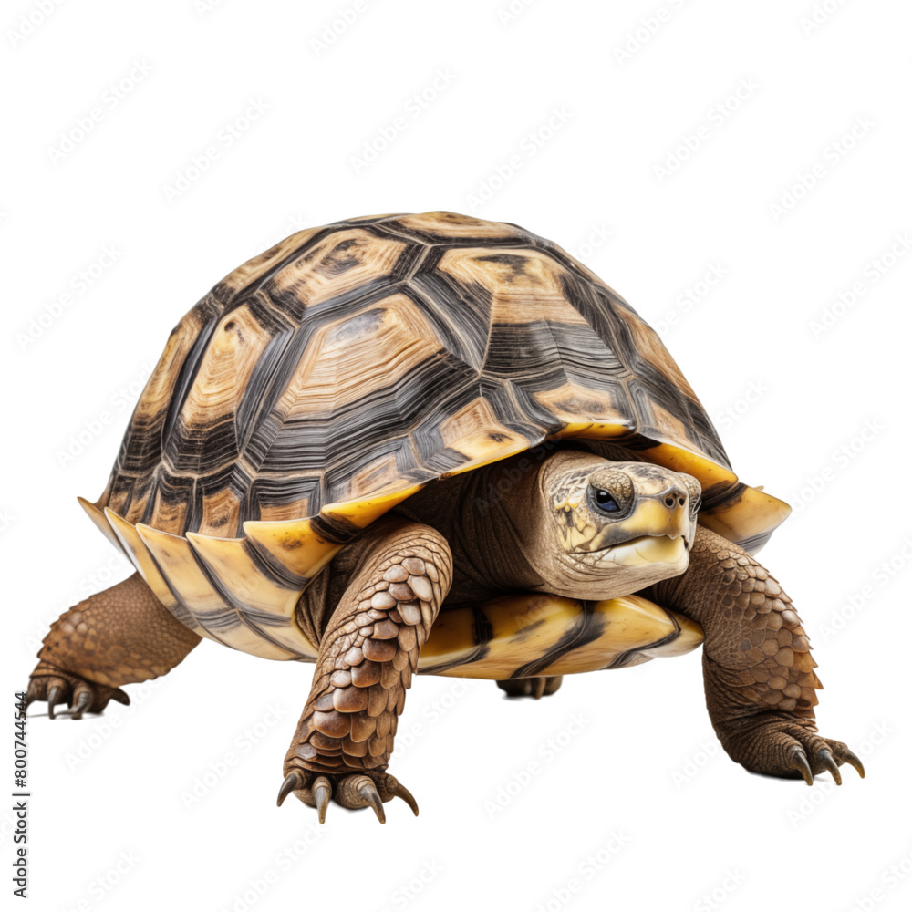 Obraz premium Big turtle isolated on transparent background