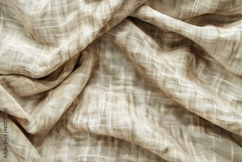 Natural linen texture as background - generative ai