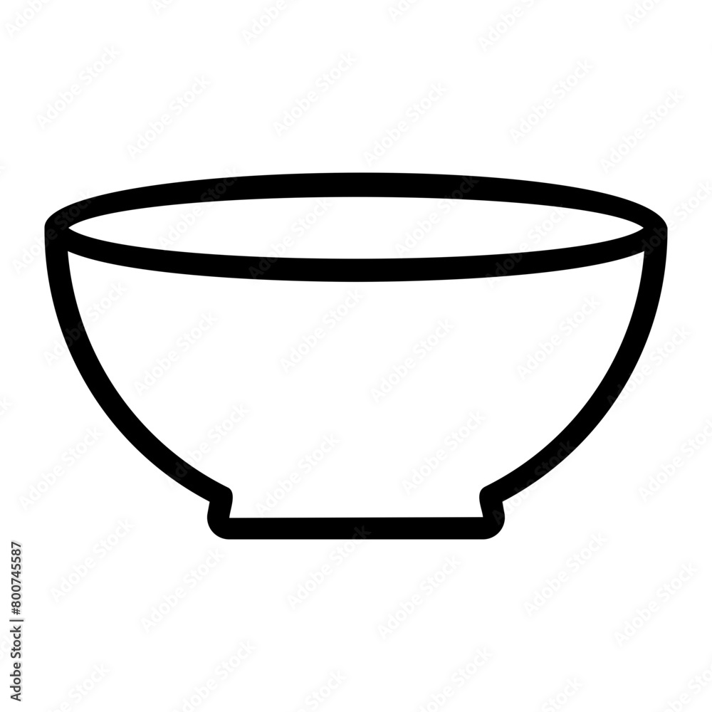 bowl line icon bowl line icon