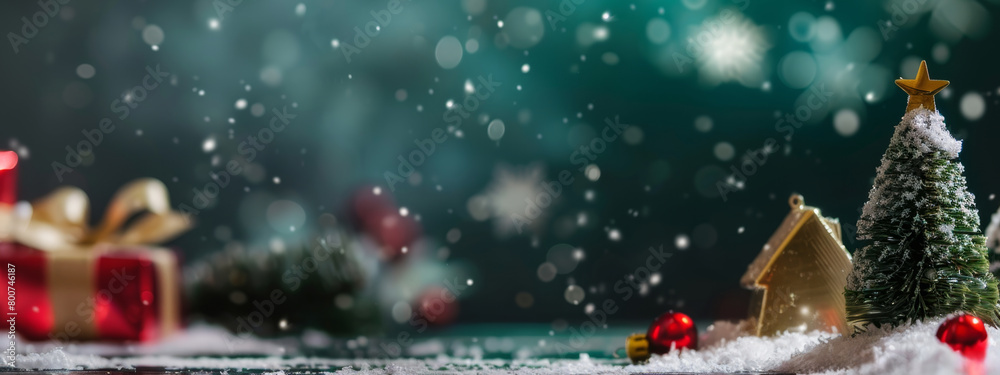Naklejka premium Christmas holiday background