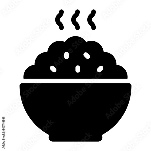 bowl glyph icon