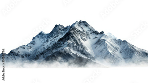 portrait Mountain isolated on white background