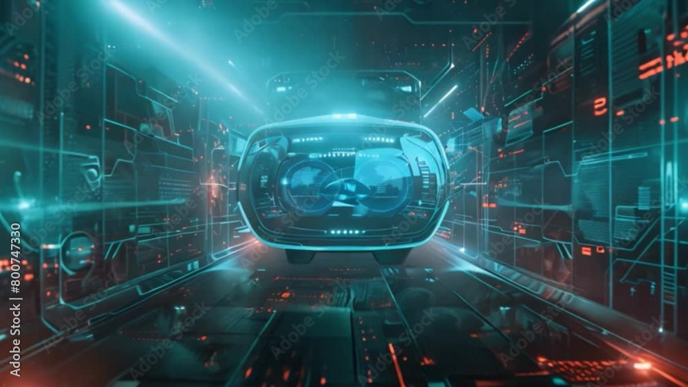 Futuristic Virtual Reality Interface in a Digital World Futuristic Virtual Reality Interface in a Digital World