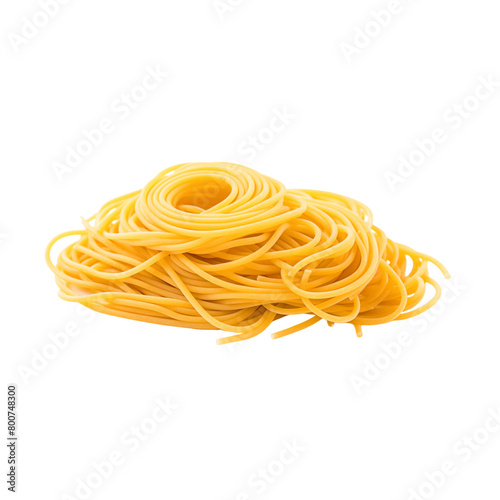 Spaghetti pasta isolated on transparent background
