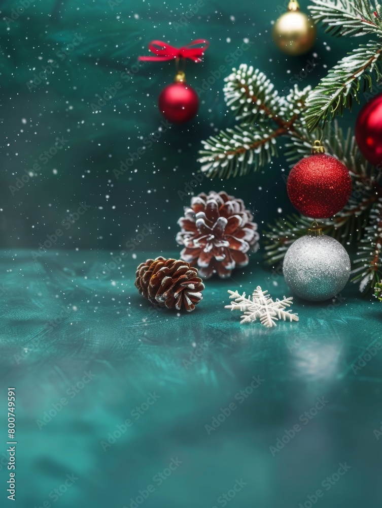 Naklejka premium Christmas holiday background