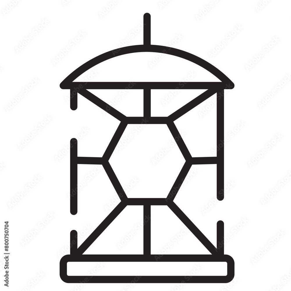 Lamp Lantern Light Line Icon Lamp Lantern Light Line Icon